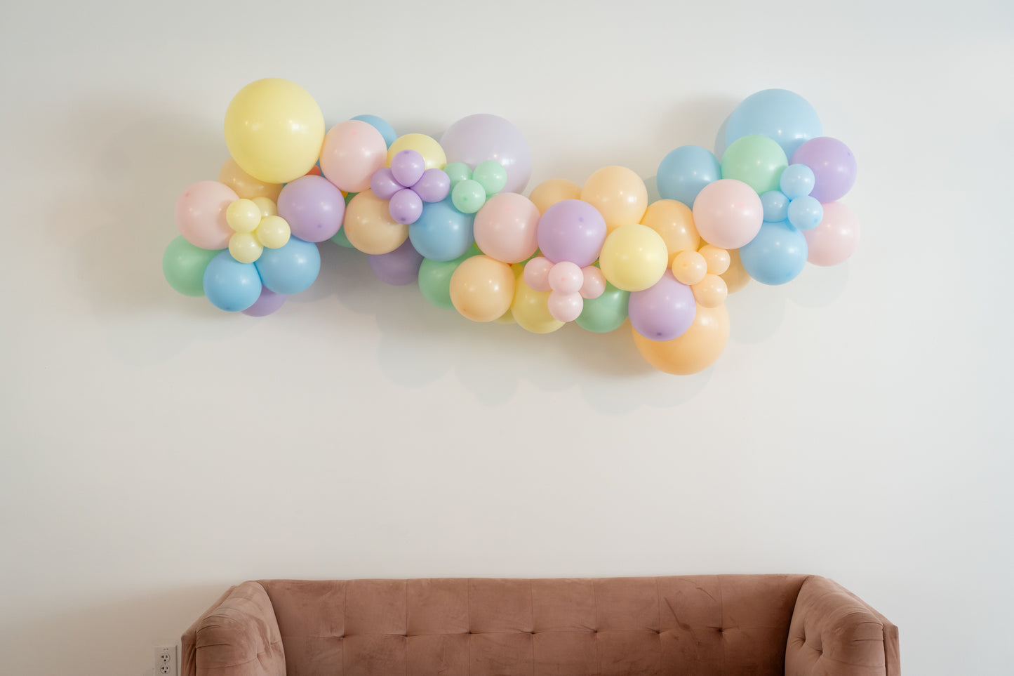 Pastel Rainbow Balloon Garland