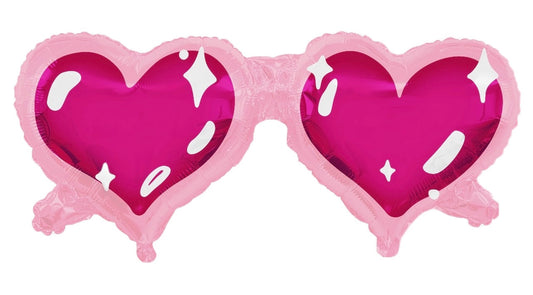 36" Heart Sunglasses Love at First Sight Foil Balloon