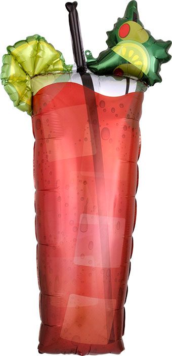 37" Bloody Mary Drink Foil Balloon