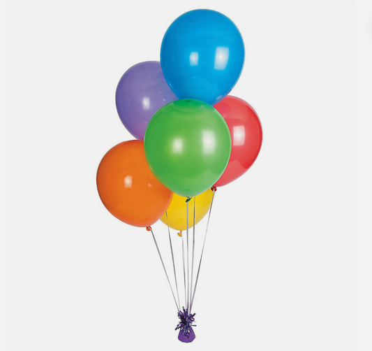 (5) 11" Latex Helium Balloons