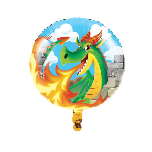 17" Round Dragon Foil Balloon