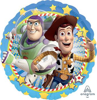 17" Round Toy Story Buzz/Woody Foil Balloon