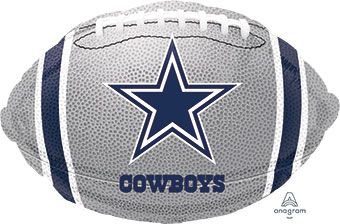 18" Dallas Cowboys Football Foil Balloon