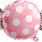 19" Pink Polka Dot Candy Foil Balloon