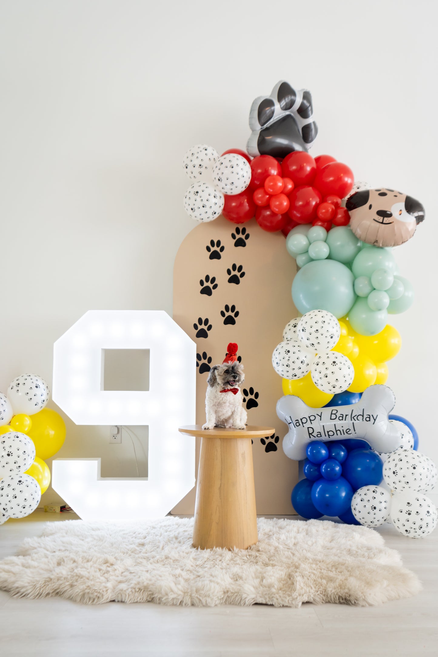 Puppy Party Balloon Garland
