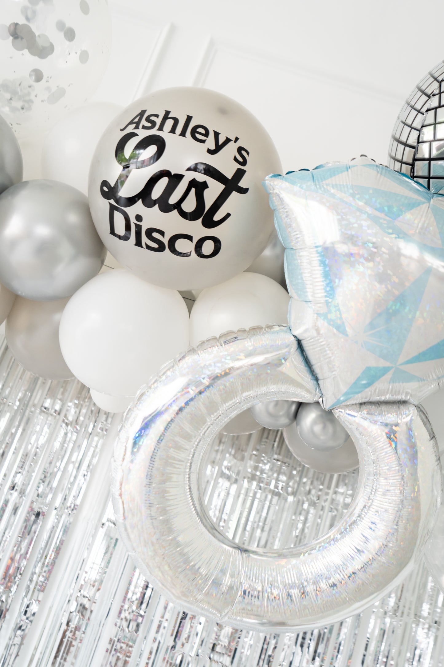 Custom Balloon Garland - Last Disco Bachelorette Party