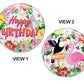 22" Happy Birthday Orbz Tropical Balloon