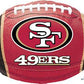 17" San Francisco 49ers Football Foil Balloon