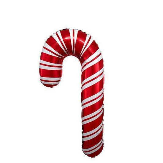 Red/White Candy Cane Foil Balloon