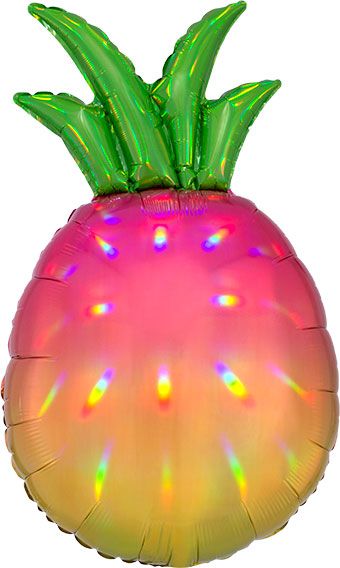 31" Pink Pineapple Foil Balloon