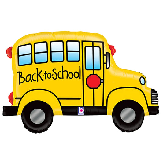 32" Back to School Bus Foil Balloon