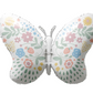 34" Lovely Pastel Butterfly Foil Balloon
