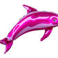 37" Pink Dolphin Foil Balloon