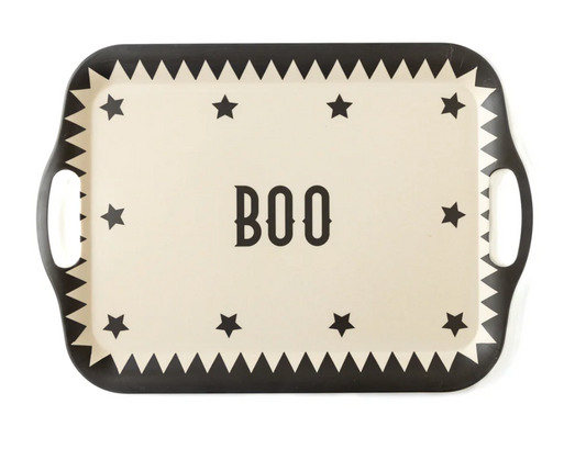 Boo Halloween Bamboo Platter