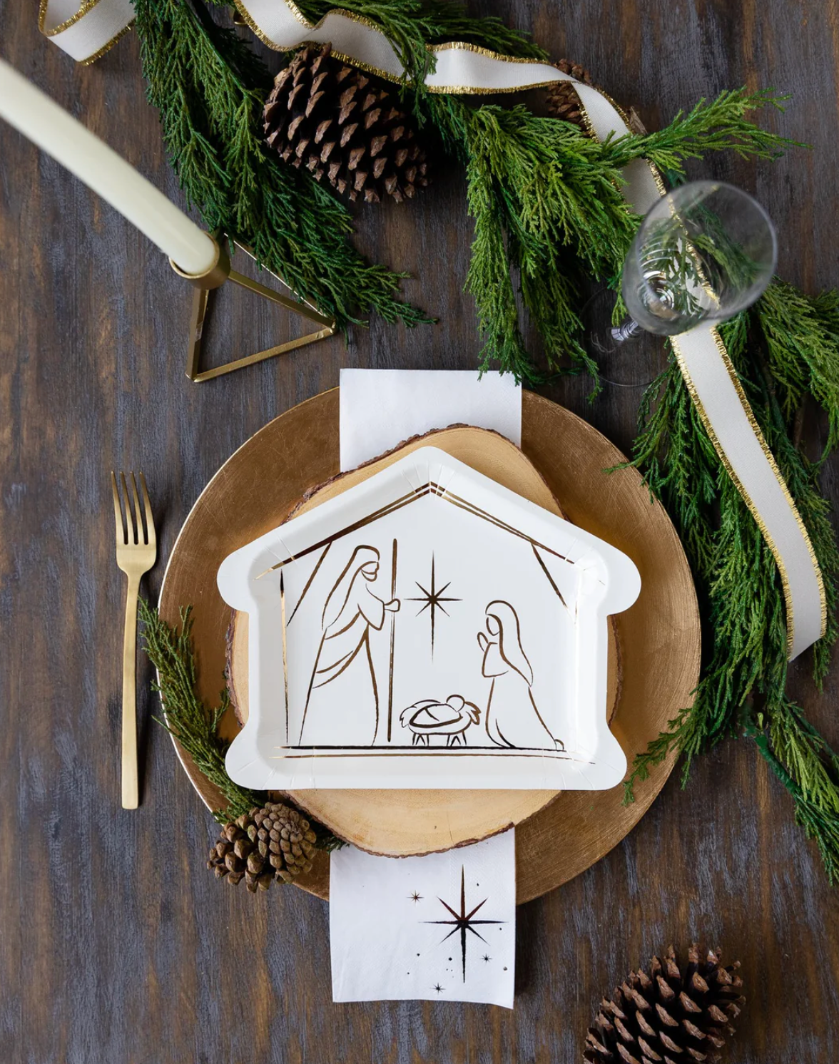 Silent Night Star Guest Napkins