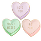 Candy Hearts Plates