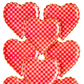 Checkered Heart Plates