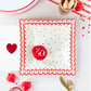 Red Heart Scalloped Plates
