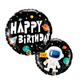 18" Happy Birthday Astronaut Foil Balloon