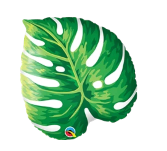21" Tropical Philodenron/Monstera Leaf Foil Balloon