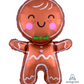 Gingerbread Man Foil Balloon