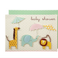 Baby Shower Animals with Umbrellas Card